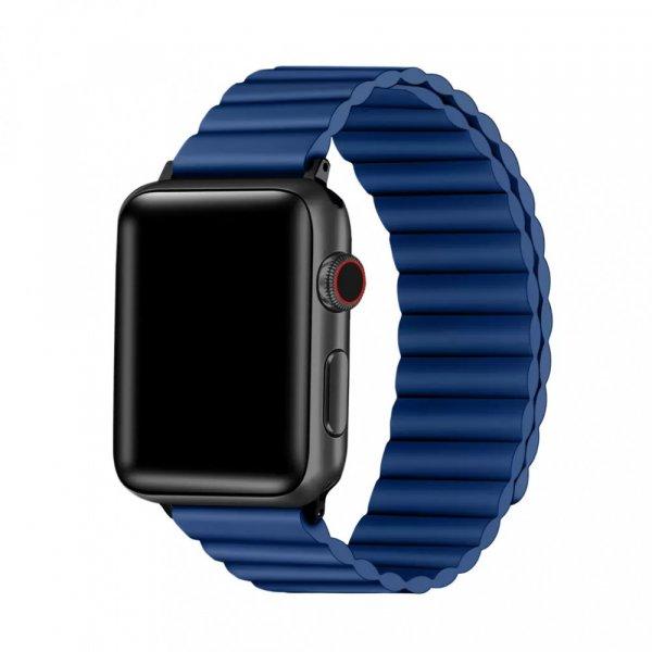 XPRO™ Apple Watch mágneses szilikon szíj kék 42mm / 44mm / 45mm / 49mm