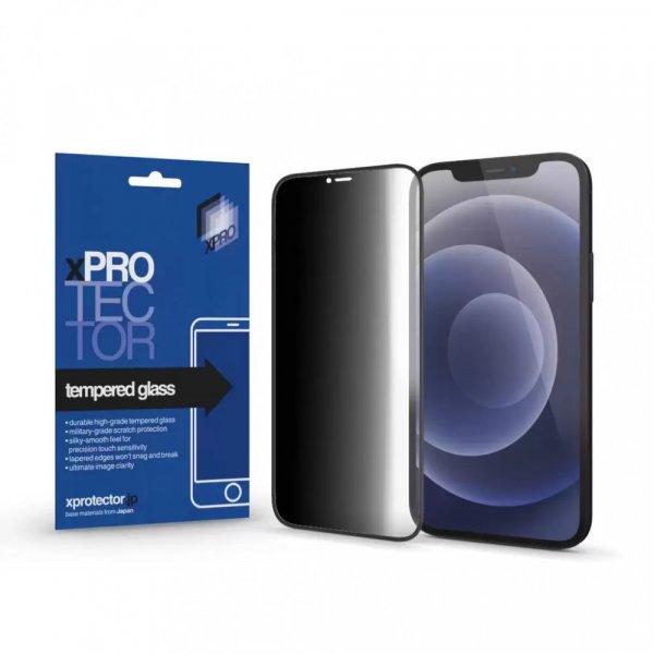 XPRO™ Tempered Glass 0.33 Full 3D Black FG PRIVACY kijelzővédő üveg /
üvegfólia Apple iPhone 14 Pro Max készülékhez