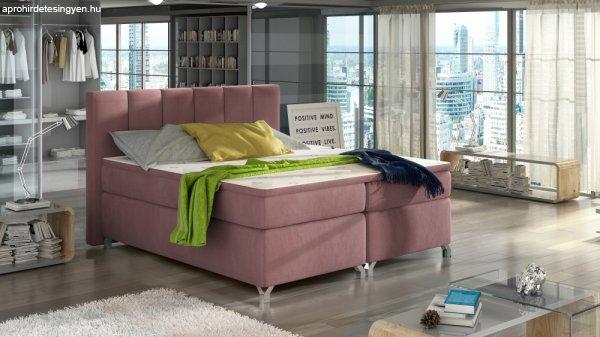 Basilio 180x200 boxspring ágy matraccal rózsaszín