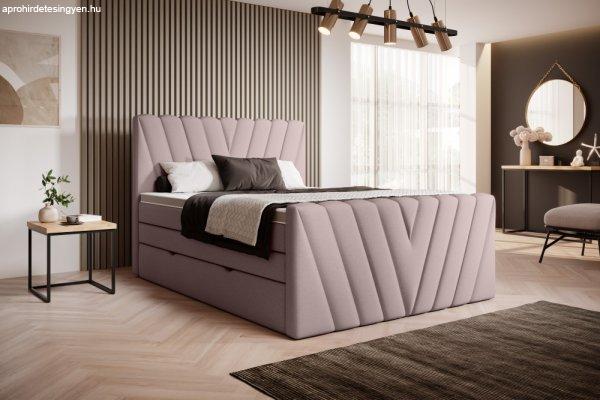 Candice 180x200 boxspring ágy matraccal rózsaszín