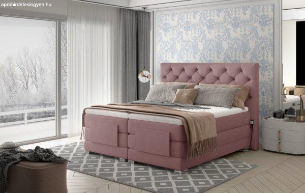 Clover 160x200 boxspring ágy matraccal rózsaszín