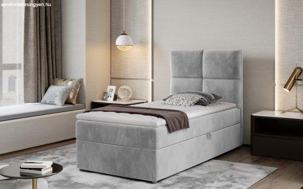 Rivia 90x200 boxspring ágy matraccal szürke