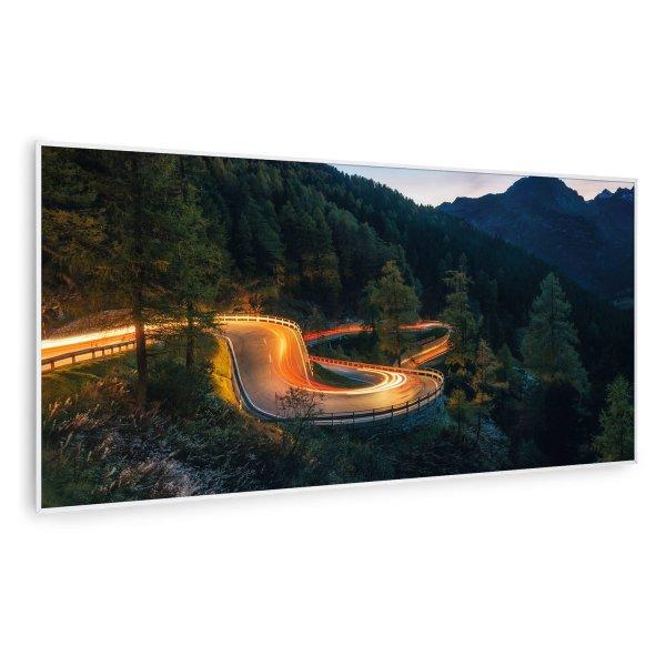 Klarstein Wonderwall Air Art Smart, infravörös hősugárzó, 120 x 60 cm, 700
W, hegyi út