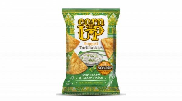 Corn Up tortilla chips hagymás tejfölös ízű 60 g