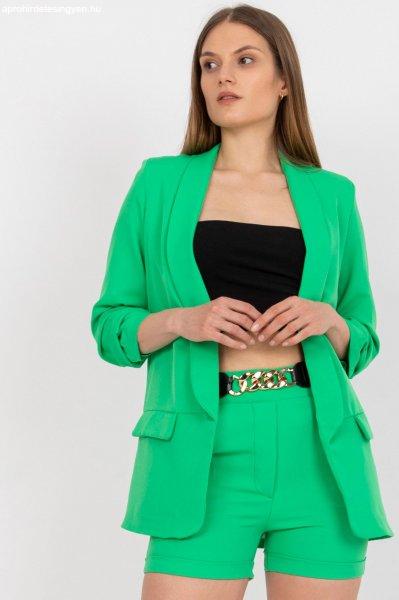 Elegáns rövidnadrág és kabát szett 84106 zöld