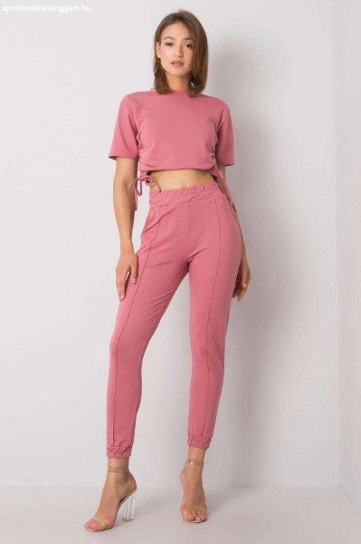 Journi régi rózsaszín nadrág és blúz készlet