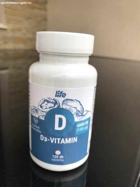Life d3 vitamin 4000ne filmtabletta 120 db