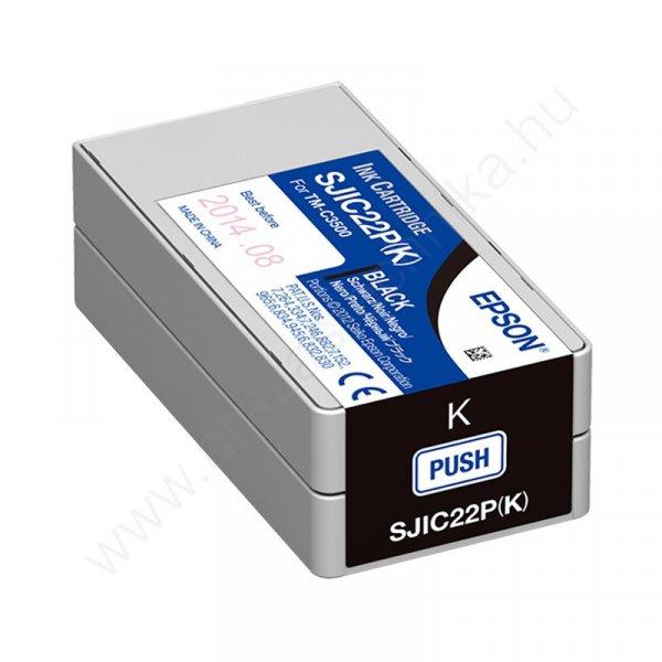 Epson SJIC22P(K) Fekete tintapatron