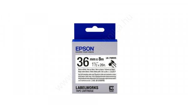 Epson LabelWorks LK-7WBVS 36mm fehér-fekete