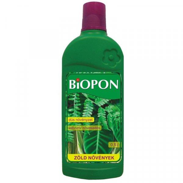 Biopon Zöld Növény Tápoldat 0,5L  Biopon Többkomponensű Ásványi
Műtrágya Szobai És Erkélyi Virágágyi Növények Számára Szer - B1005