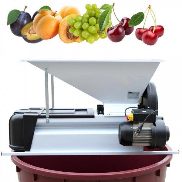 SZEMEZŐ MAGOZÓGÉP - elektromos 0,75kW hajtású szőlő zúzó-bogyózó és
gyümölcsmagozó gép