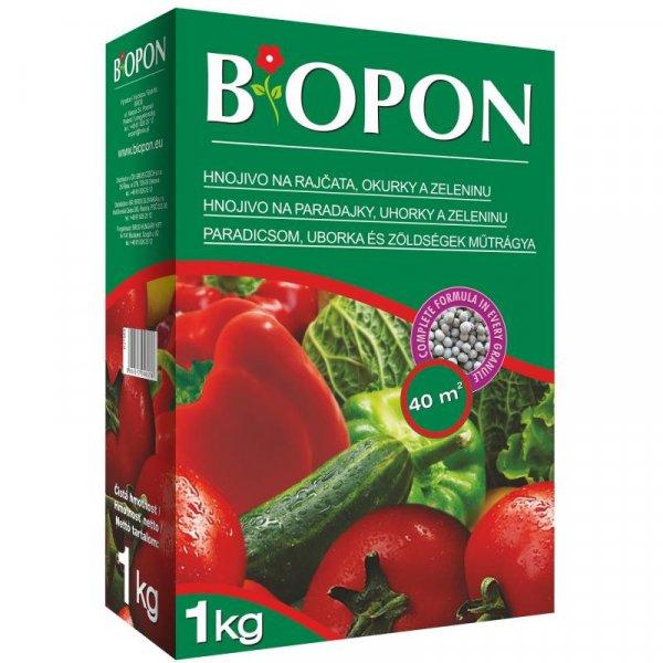 Biopon Zöldséges Műtrágya 1kg  Biopon Granulátum 40 M2-Re Elegendő
Többkomponensű Professzionális Ásványi Tápanyag Veteményeshez - B1174