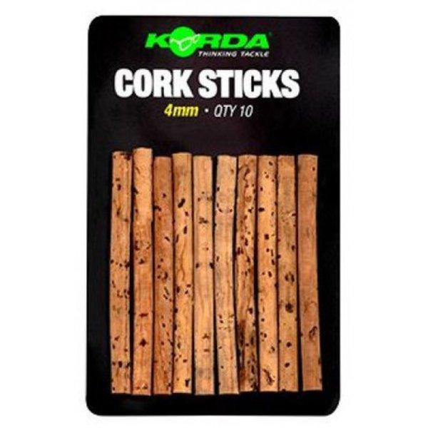 Korda - Cork Sticks 4mm csalikönnyítő parafa 10Db (KRT005)