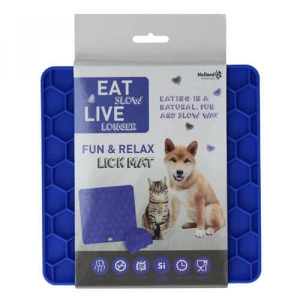 Eat Slow Live Longer Fun & Relax Lick Mat 4 színben