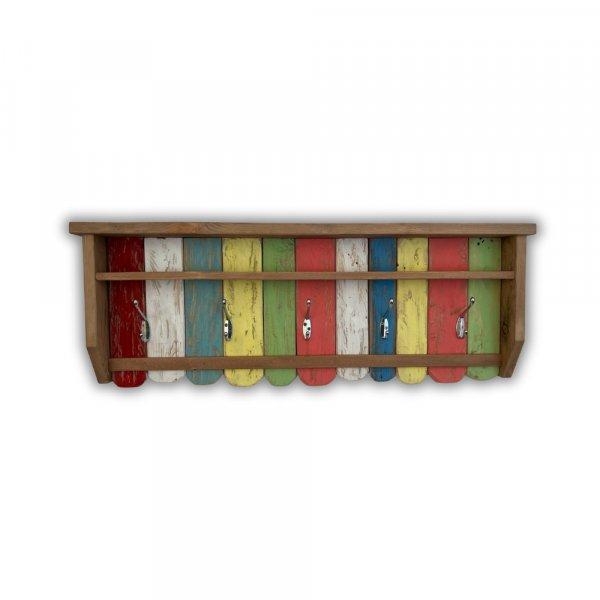 Fali fogas - Vintage - rusztikus tömörfa bútor ( színes )