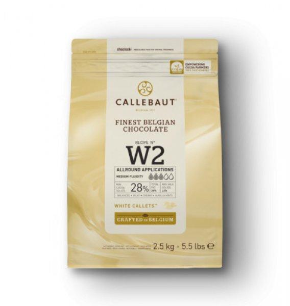 Callebaut Fehércsokoládé pasztilla (korong) 2,5 kg
