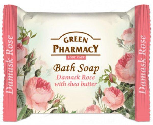 Green Pharmacy szappan damaszkuszi rózsa és sheavaj tartalommal 100 g