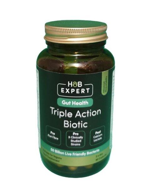 H&B triple action probiotikus kapszula 60 db