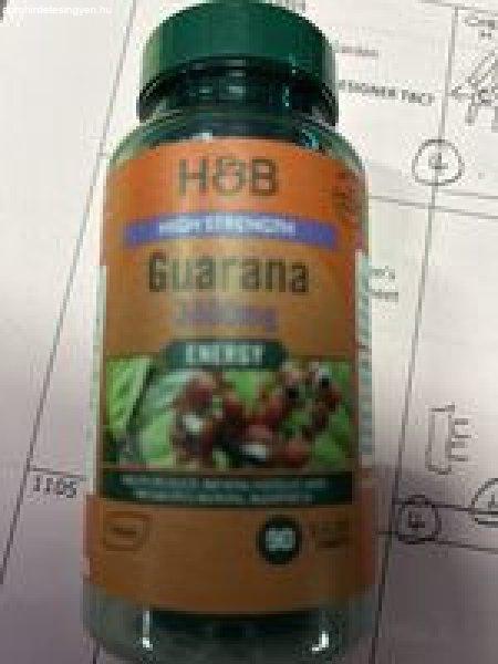 H&B guarana tabletta 3600 mg 90 db