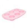 Szilikon muffinst-forma - 6 adagos 5 / 7 cm tmr rzsasz
