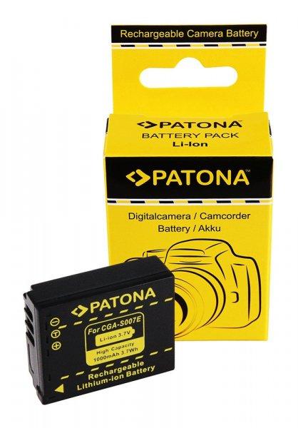 PANASONIC CGA-S007 S007 DMC-TZ5 kamera akku utángyártott (Patona)3,7V 1000mAh
