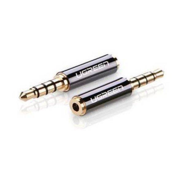 UGREEN 20502 adapter 2,5 mm-es mikro jack csatlakozótól 3,5 mm-es mini jack
csatlakozóig (fekete)