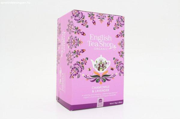 English Tea Shop 20 bio kamilla és levendula tea 20x1,5g 30 g