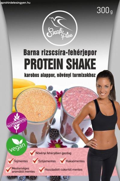Szafi Free barna rizscsíra-fehérjepor protein shake karobos 300 g