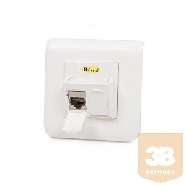 KELine 601120-UP + KEJ-C5E-S-TL(2) Modulo45 süllyesztett aljzat, Kategória 5E
2xRJ45/s csatlakozóval
