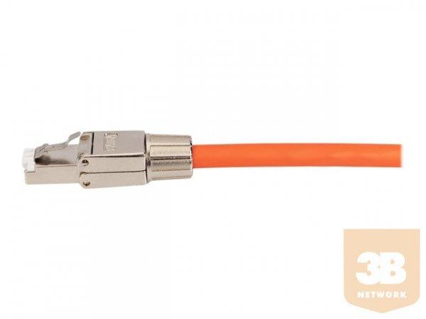 RJ45 Cat.6A FTP csatlakozó AWG 22-27 10GbE PoE+ szerszám nékül szerelhető