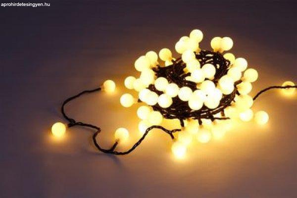 Chain MagicHome Christmas Cherry Balls, 100x LED Hot White, IP44, 8 funkció,
világítás, L-9,90 m