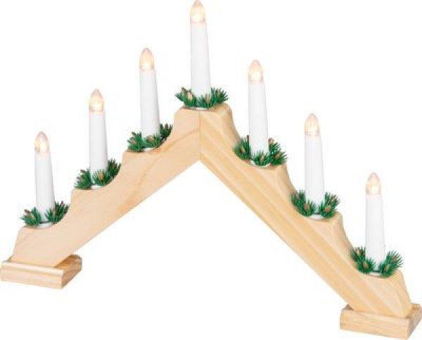 Lamp MagicHome karácsony, 7x LED meleg fehér, fa utánzás, 2xAA, belső,
39x4,5x29 cm