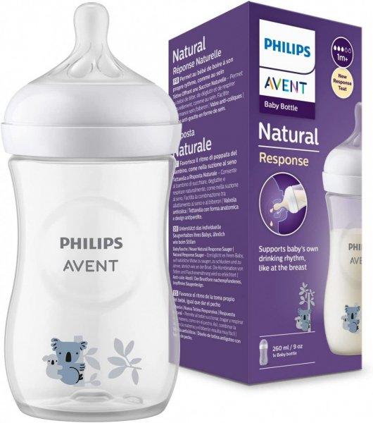 Philips AVENT Natural Response with Airfre 260 ml cumisüveg 1hó+ koala