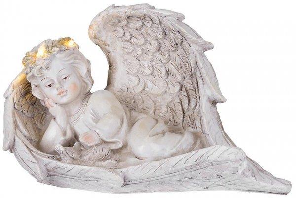 MagicHome dekoráció, szárnyas angyal, poligyanta, sírra, napelemes, 24,5 x
12,5 x 14,5 cm