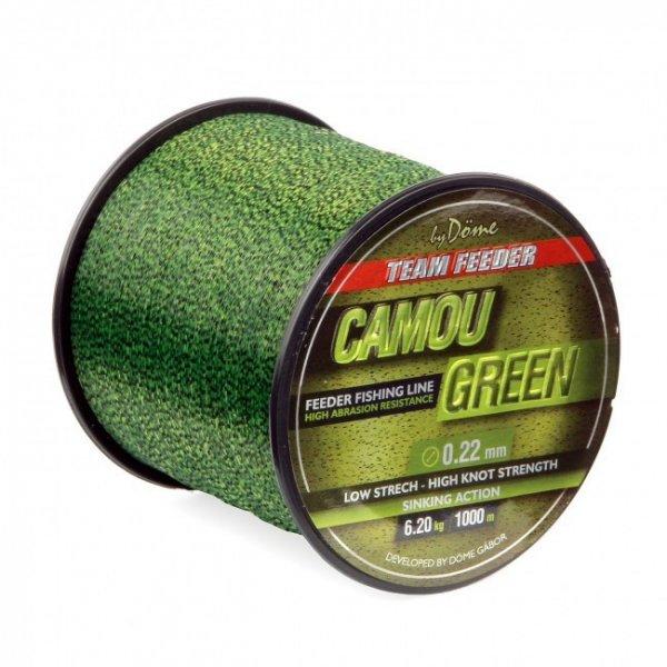 By Döme Team Feeder Carp Camou Green Shinking Mono 1000m 0,20mm 5,3kg
süllyedő zsinór ( 3255-120)