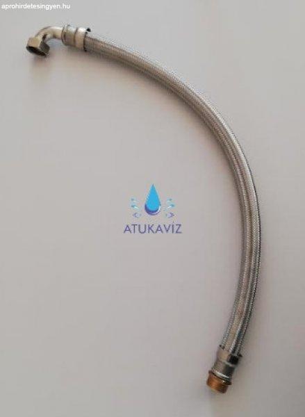 Flexibilis cső 800 mm könyökös 1 coll