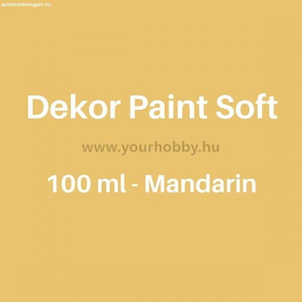 Pentart Dekor Paint Soft lágy dekorfesték 100 ml - mandarin