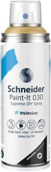 Akrilfesték spray, 200 ml, SCHNEIDER "Paint-It 030", arany