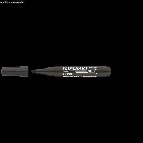 Flipchart marker vízbázisú 1-4mm, vágott Artip 12XXL fekete 