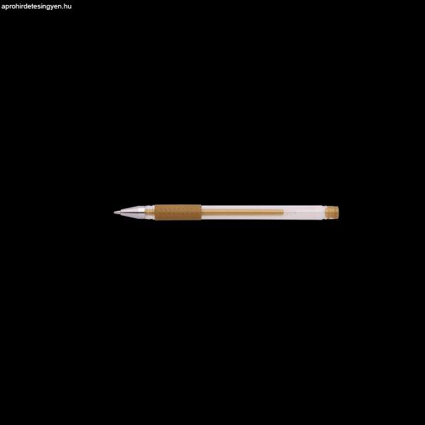 Zselés toll 0,5mm, kupakos GEL-Ico, írásszín arany 