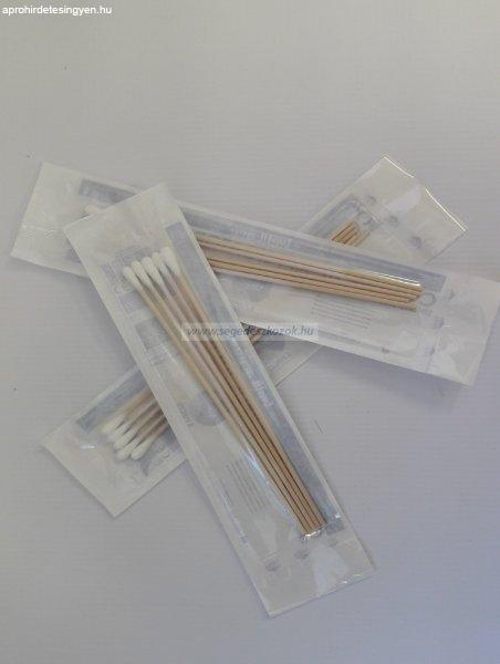 BSW Med Müanyag vattapálca 15cm hosszú 10mm fejjel - steril (6db/csomag)
