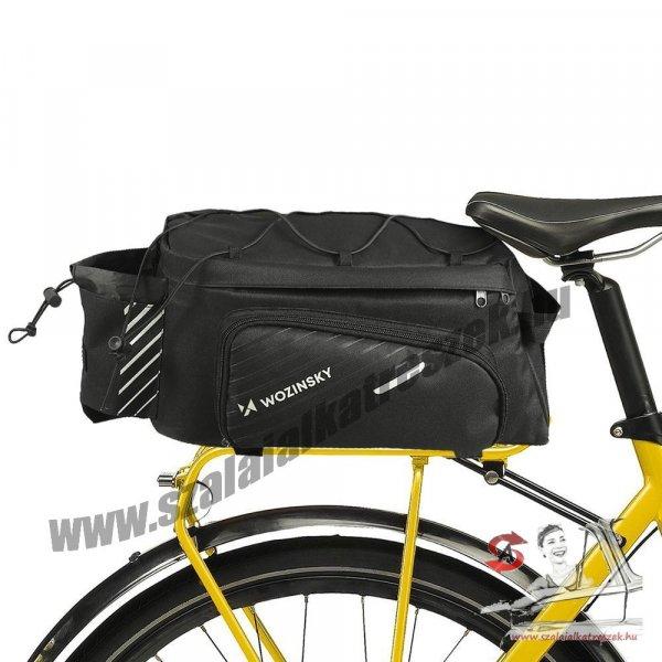 Wozinsky kerékpáros kerékpáros táska hátsó csomagtáska vállpánttal 9L
fekete (WBB22BK)