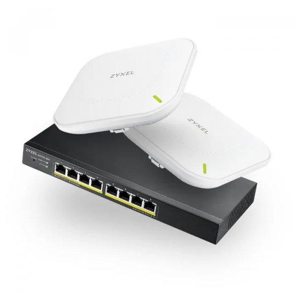 Zyxel Nebula Starter Kit (1db GS1915-8EP PoE+ Switch + 2db NWA90AX Access Point)