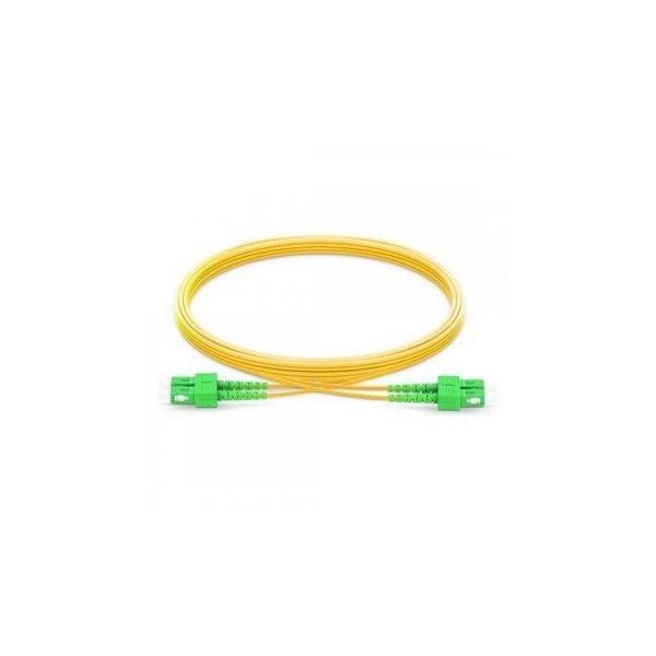 NK - SC/APC-SC/APC duplex optikai patch kábel, monomódusú OS2 9/125 µm,
sárga, L=1 méter