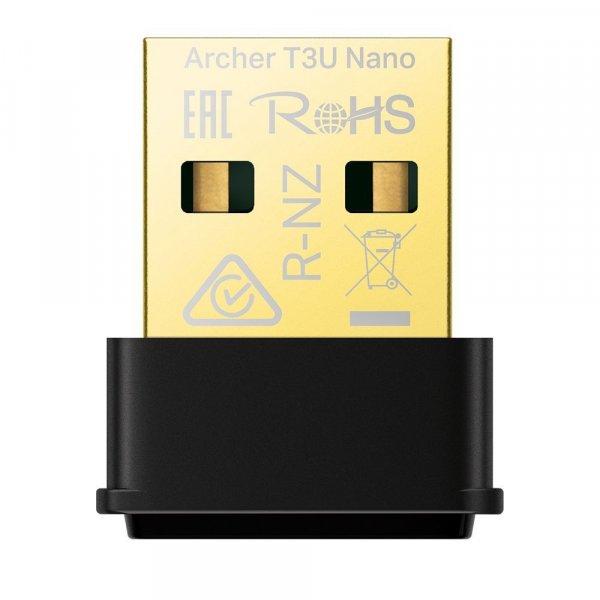 TP-Link - TP-Link Wireless Adapter USB Dual Band AC1300 Archer T3U NANO