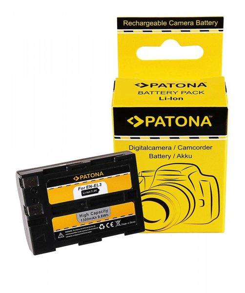 NIKON kamera akku EN-EL3,D50, D70, D100 utángyártott (Patona) 7,4V 1300mAh
