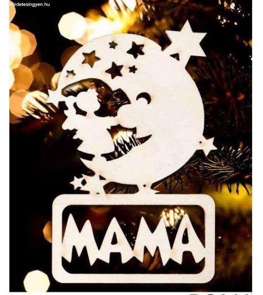 Karácsonyfa dísz, Mama, hold