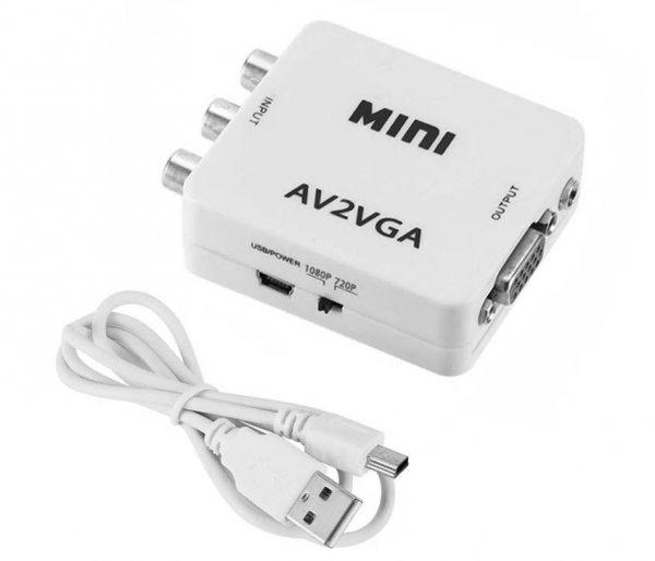 av rca vga átalakitó adapter av2vga