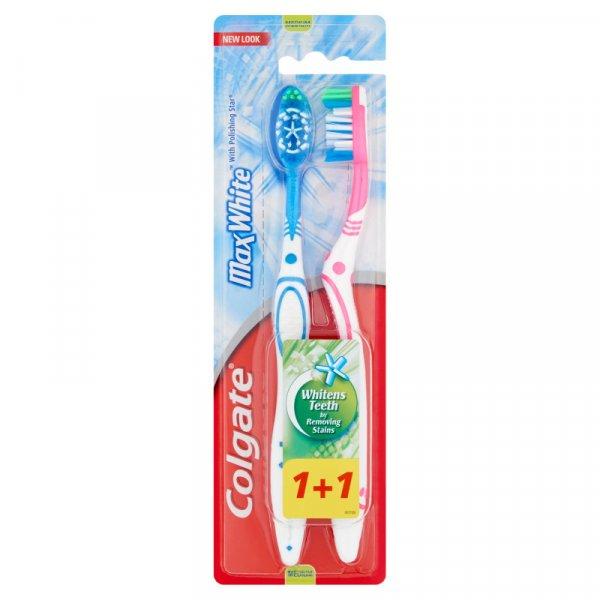 Colgate fogkefe Max White közepes 1+1db