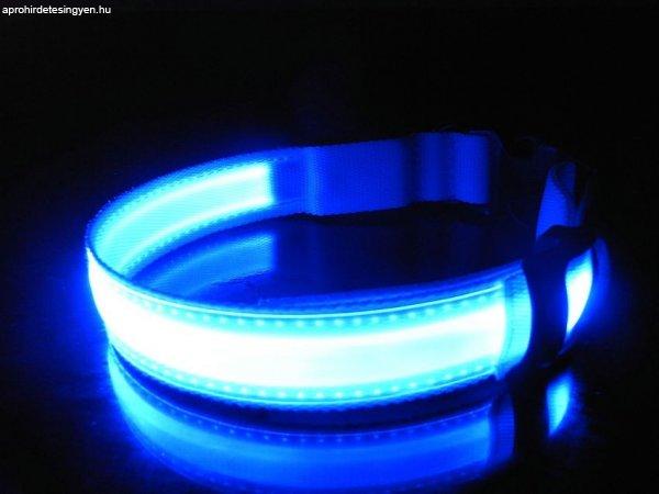 LED kutya nyakörv világító kutyanyakörv - Kék M